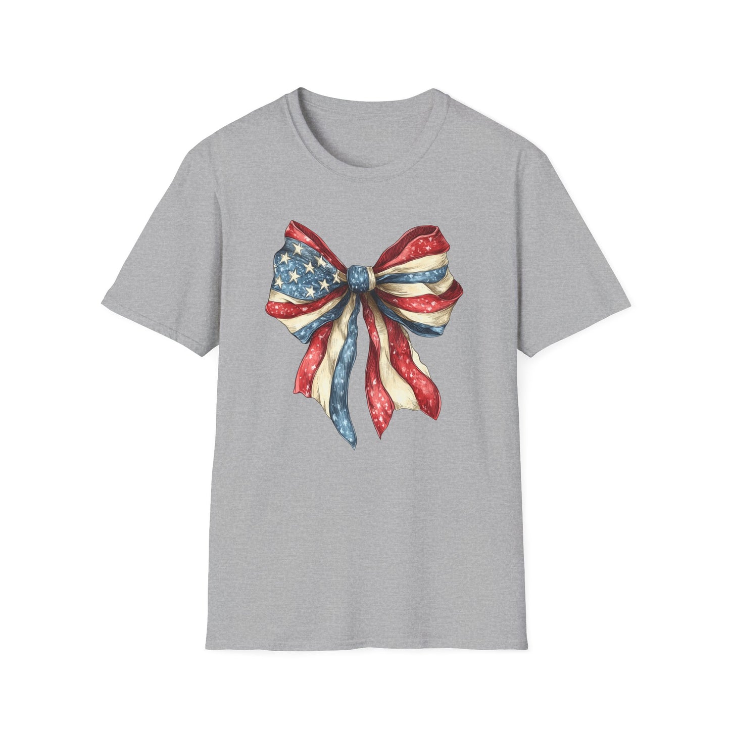Patriotic Bow Unisex T-Shirt - 4th of July Style