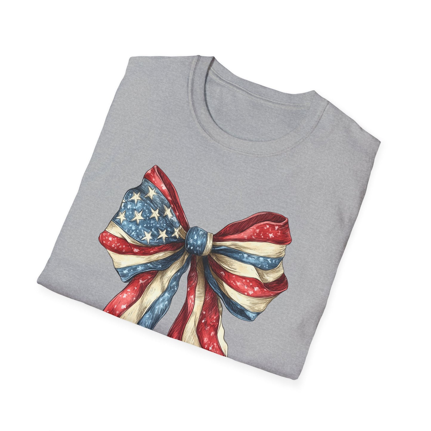 Patriotic Bow Unisex T-Shirt - 4th of July Style